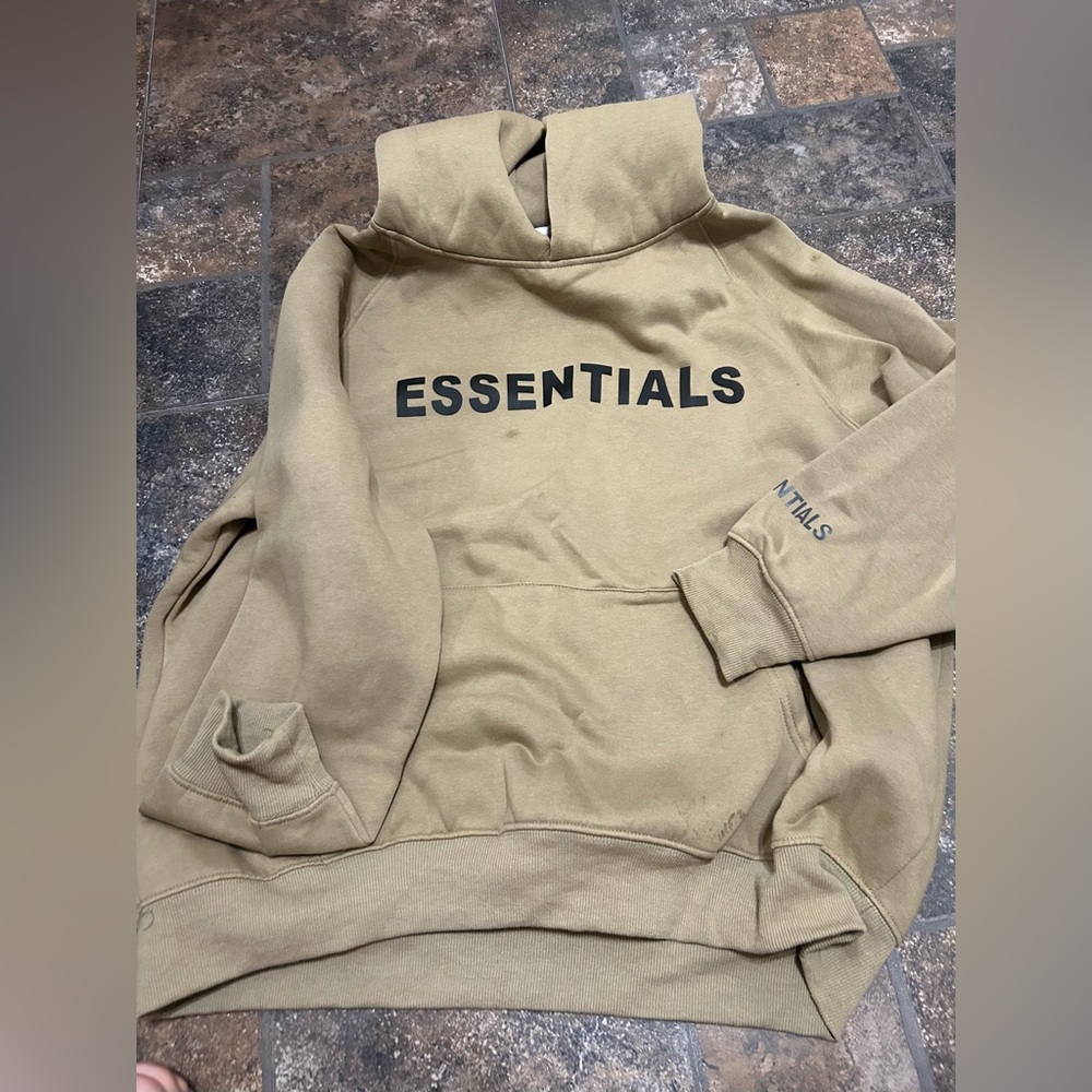 Essentials Tan Hoodie Sweater